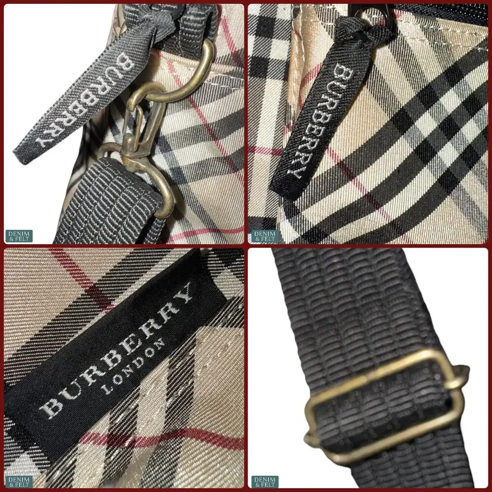 Burberry London Nova Check 3 Way Bag Tote Shoulder Backpack Unisex Travel Work